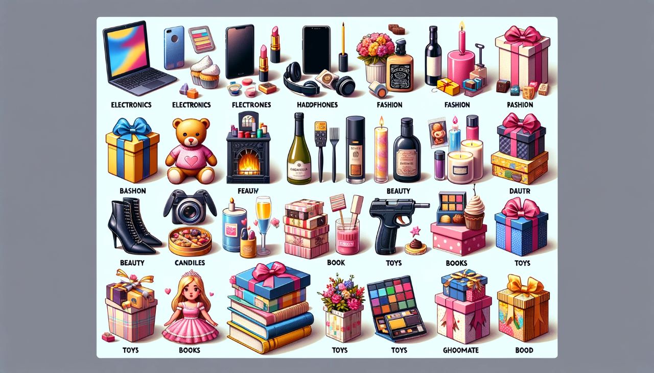 Popular gift categories